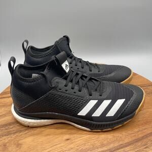 Adidas Crazyflight X Mid Volleyball Court Shoes Womens 9.5 Black Gum Pickleball